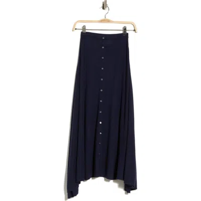 Twp The Skirted One Wool & Silk Sweater Skirt In Navy