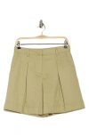 Twp Thompson Mid-length Cotton-linen Shorts In Sage