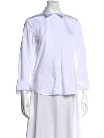 Pre-owned Twp Three-quarter Sleeve Button-up Top W/ Tags In Multi