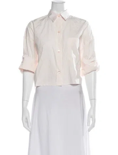 Pre-owned Twp Three-quarter Sleeve Button-up Top W/ Tags In Neutrals
