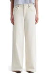 Twp Tiny Dancer Stretch Denim Wide Leg Jeans In Natural