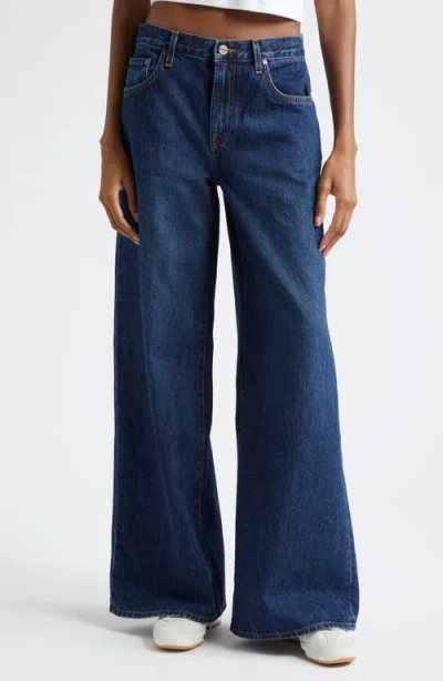 Twp Tiny Dancer High Waist Wide Leg Jeans In Dark Wash