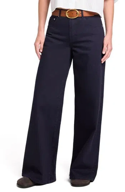 Twp Tiny Dancer Mid Rise Wide Leg Jeans In Black