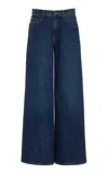 Twp Tiny Dancer Rigid Mid-rise Wide-leg Jeans In Blue