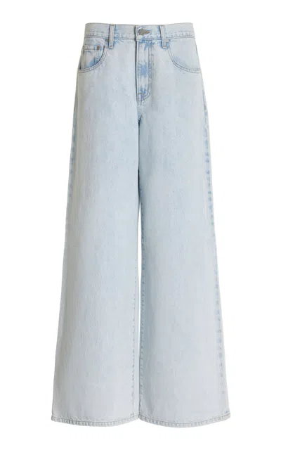 Twp Tiny Dancer Rigid Mid-rise Wide-leg Jeans In Light Wash