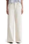 Twp Tiny Dancer Stretch Denim Wide Leg Jeans In Natural
