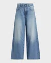 Twp Tiny Dancer Rigid Mid-rise Wide-leg Jeans In Blue