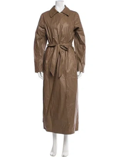 Pre-owned Twp Trench Coat In Brown