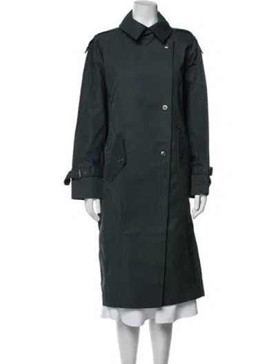 Pre-owned Twp Trench Coat In Green