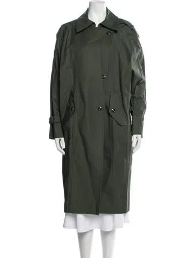 Pre-owned Twp Trench Coat In Green