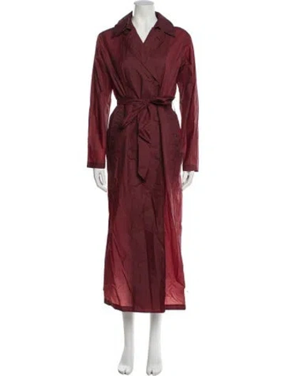 Pre-owned Twp Trench Coat In Red