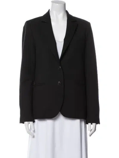 Pre-owned Twp Virgin Wool Blazer In Black