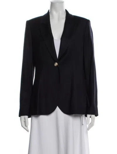 Pre-owned Twp Virgin Wool Blazer In Black