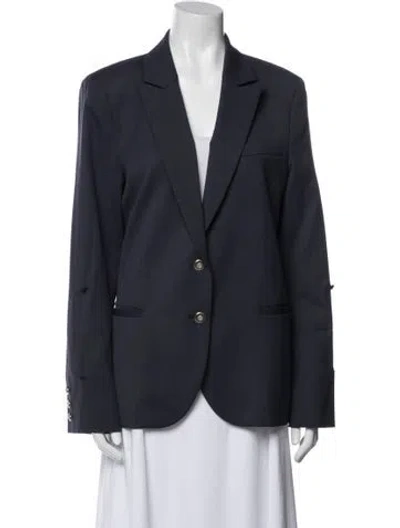 Pre-owned Twp Virgin Wool Blazer In Blue
