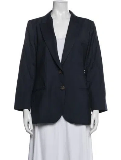 Pre-owned Twp Virgin Wool Blazer In Blue