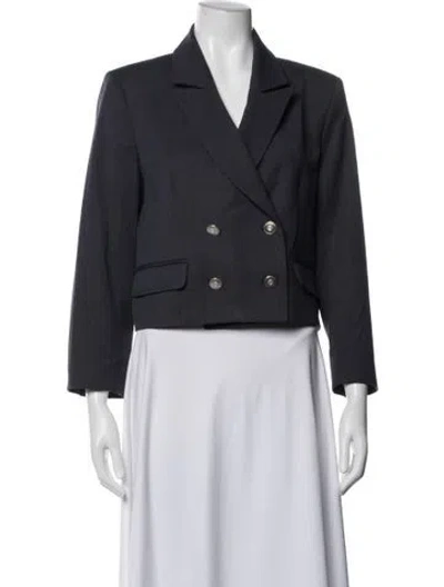 Pre-owned Twp Virgin Wool Blazer In Blue