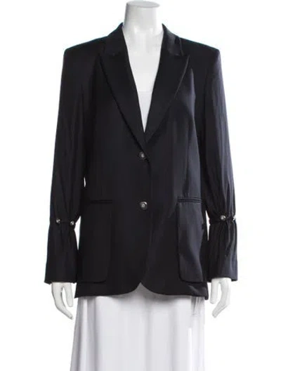Pre-owned Twp Virgin Wool Blazer In Blue