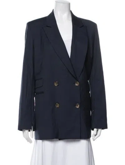 Pre-owned Twp Virgin Wool Blazer In Blue