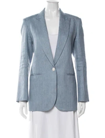 Pre-owned Twp Virgin Wool Blazer In Blue