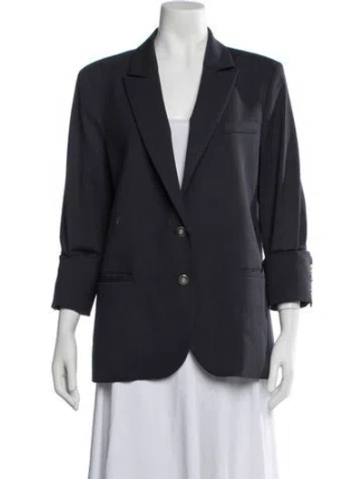 Pre-owned Twp Virgin Wool Blazer In Blue