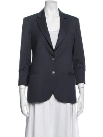 Pre-owned Twp Virgin Wool Blazer In Blue
