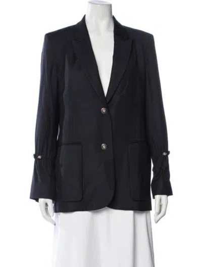 Pre-owned Twp Virgin Wool Blazer In Blue