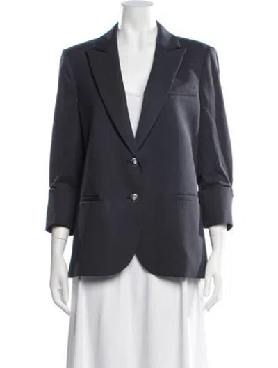 Pre-owned Twp Virgin Wool Blazer In Blue