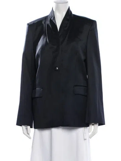 Pre-owned Twp Virgin Wool Blazer In Blue
