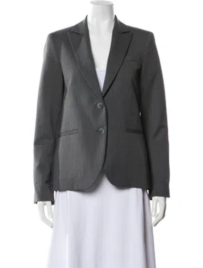 Pre-owned Twp Virgin Wool Blazer In Gray