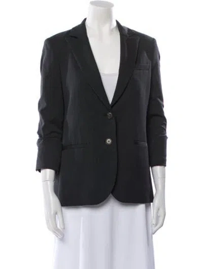 Pre-owned Twp Virgin Wool Blazer In Gray