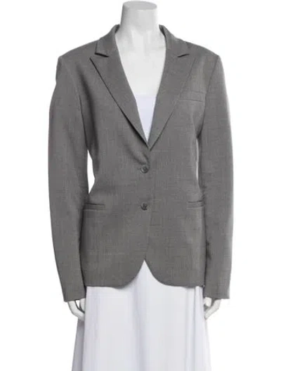 Pre-owned Twp Virgin Wool Blazer In Gray