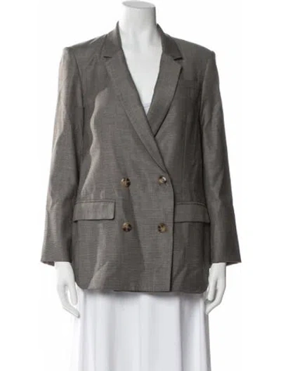 Pre-owned Twp Virgin Wool Blazer In Gray