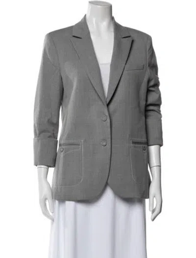 Pre-owned Twp Virgin Wool Blazer In Gray
