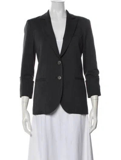 Pre-owned Twp Virgin Wool Blazer In Gray