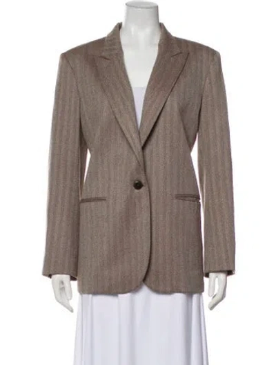 Pre-owned Twp Virgin Wool Blazer In Gray