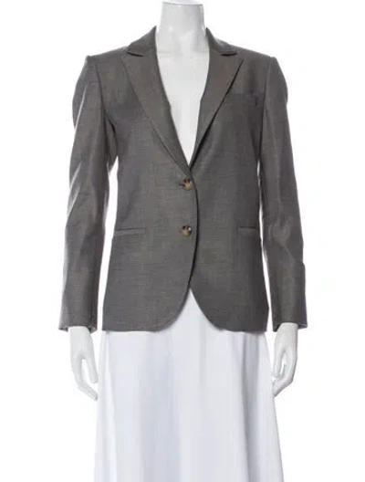 Pre-owned Twp Virgin Wool Blazer In Gray