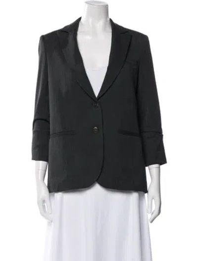 Pre-owned Twp Virgin Wool Blazer In Gray
