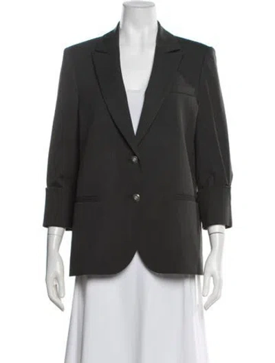 Pre-owned Twp Virgin Wool Blazer In Green