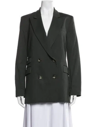 Pre-owned Twp Virgin Wool Blazer In Green