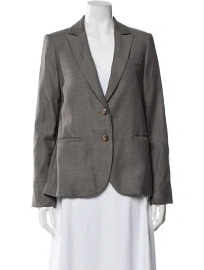 Pre-owned Twp Virgin Wool Blazer In Grey