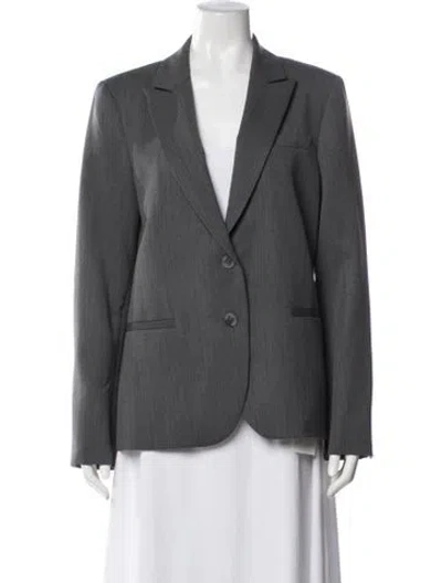 Pre-owned Twp Virgin Wool Blazer In Grey