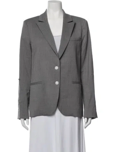 Pre-owned Twp Virgin Wool Blazer In Grey