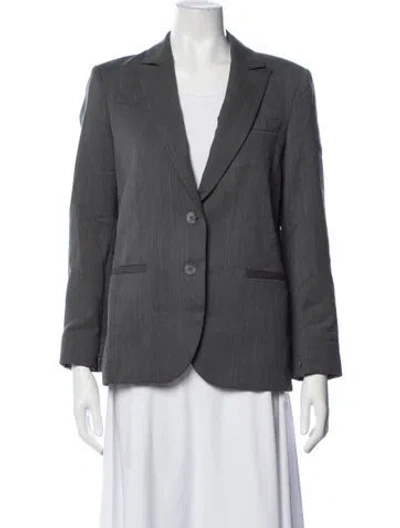 Pre-owned Twp Virgin Wool Blazer In Grey