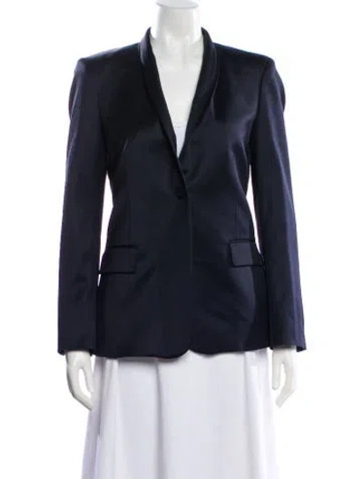 Pre-owned Twp Virgin Wool Blazer W/ Tags In Blue