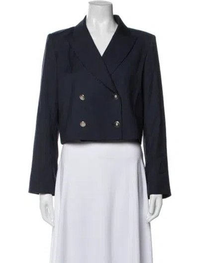 Pre-owned Twp Virgin Wool Blazer W/ Tags In Blue