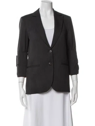 Pre-owned Twp Virgin Wool Blazer W/ Tags In Gray