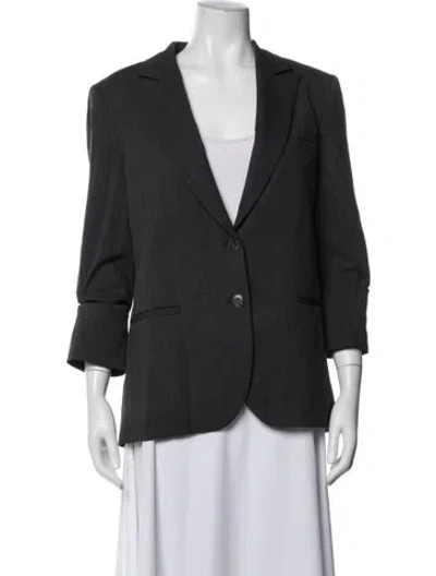 Pre-owned Twp Virgin Wool Blazer W/ Tags In Gray