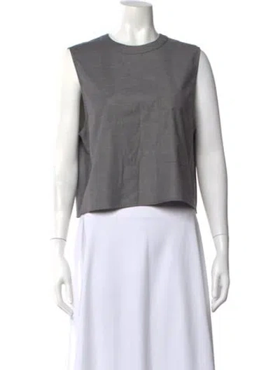 Pre-owned Twp Virgin Wool Crew Neck Top In Gray
