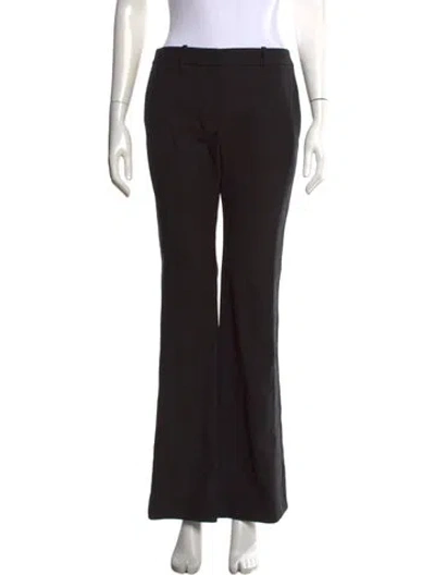 Pre-owned Twp Virgin Wool Flared Pants In Black