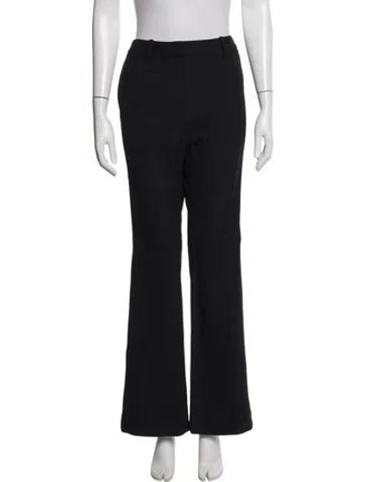Pre-owned Twp Virgin Wool Flared Pants In Blue